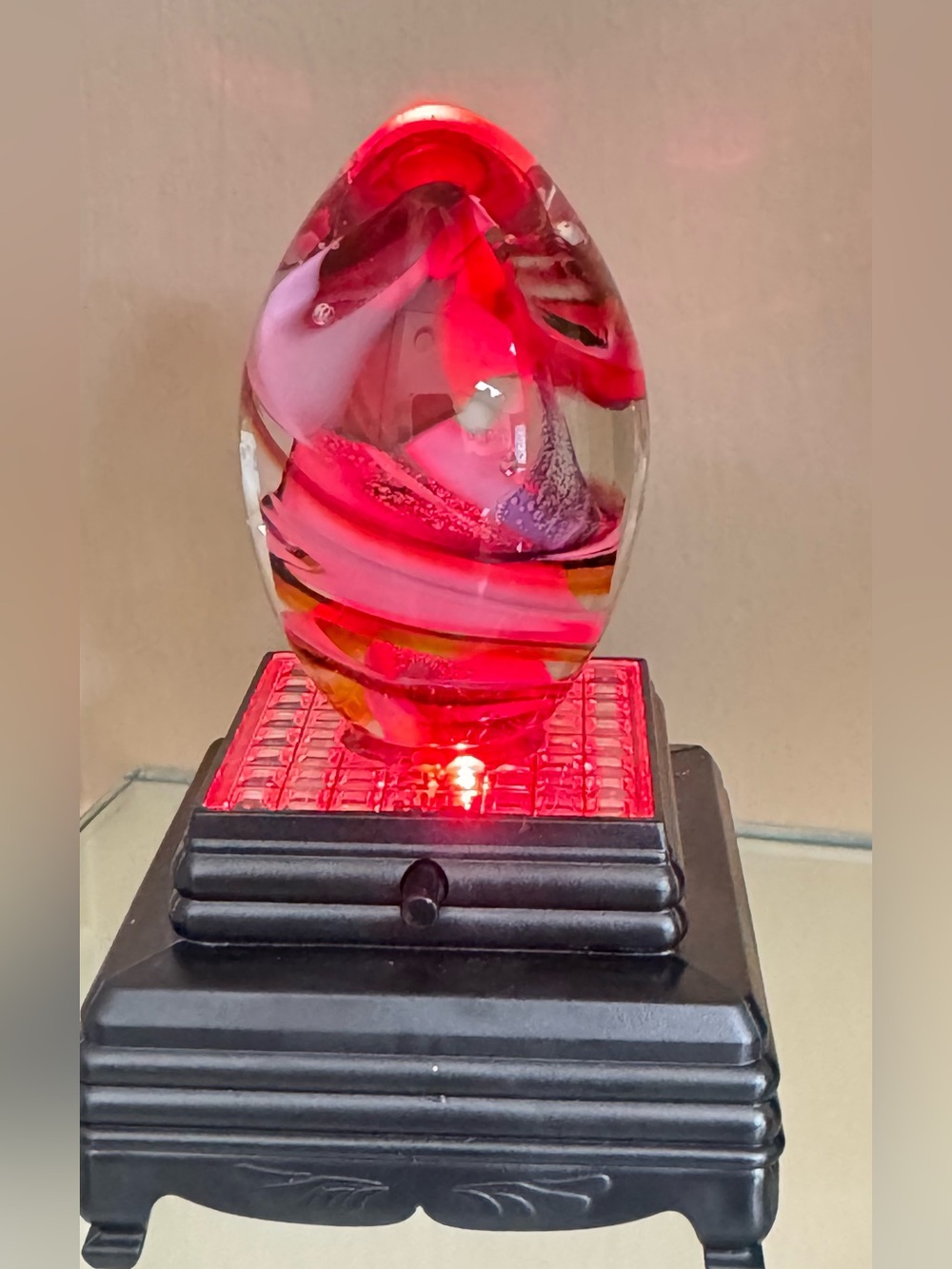 Murano Art Glass Egg Signed